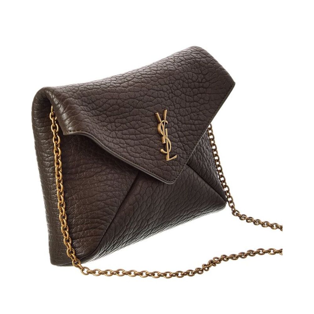 Saint Laurent Cassandre Leather Crossbody, Green - Picture 3 of 5